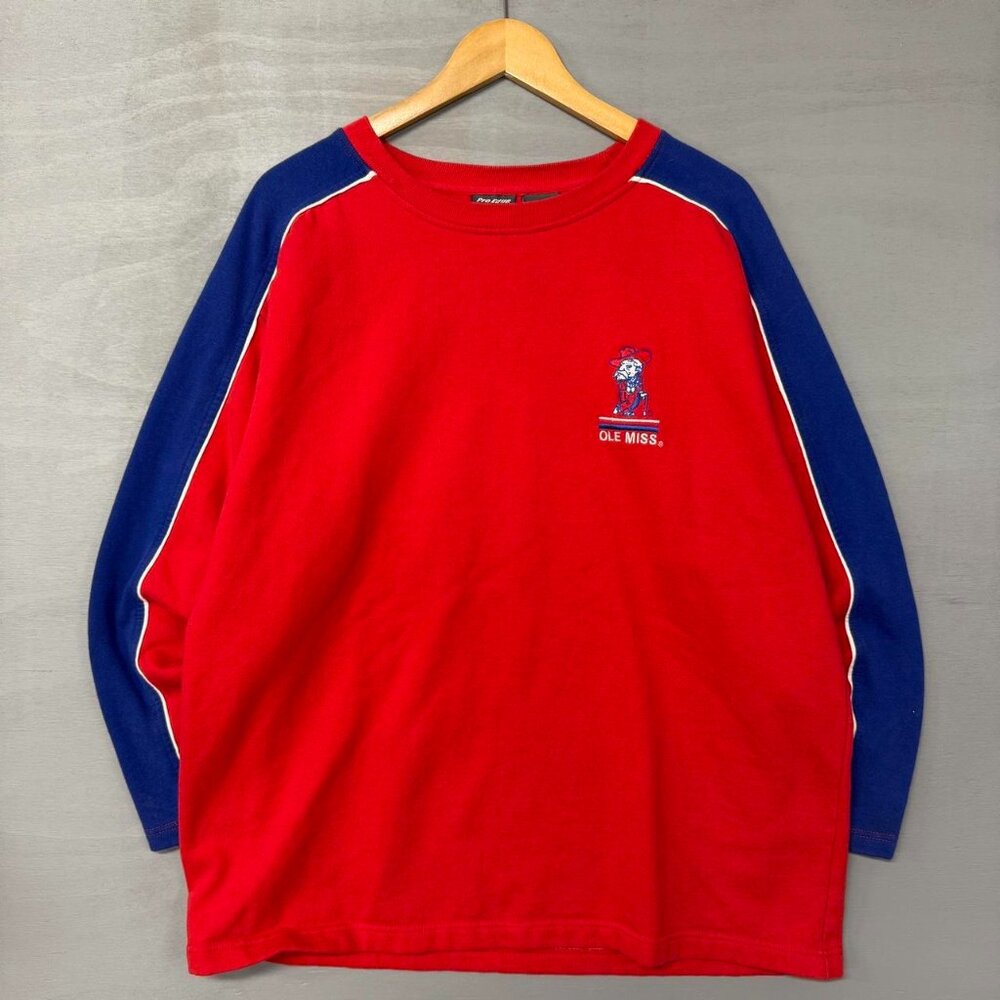 American Vintage Red & Blue Raglan Sweatshirt